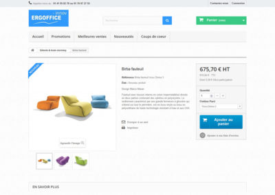 Ergoffice-innov : page produit