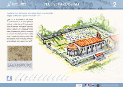 Saint-Lézer : panneau 2