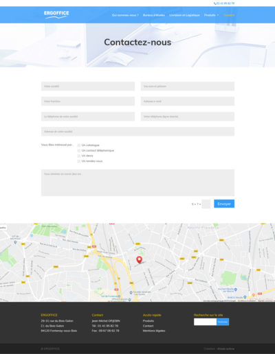 ERGOFFICE - page contact