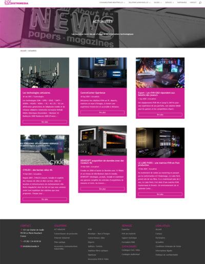 Distrimédia - page actualités
