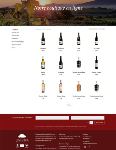 Domaine des Coteaux des Travers - Boutique