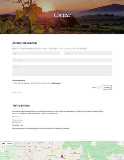 Domaine des Coteaux des Travers - Contact