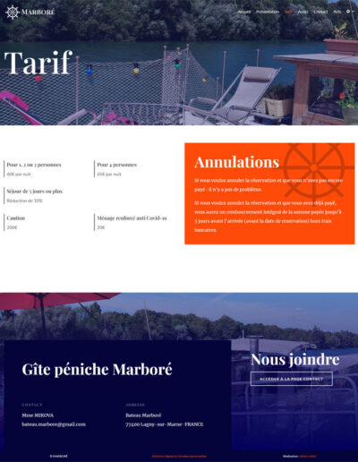 Marboré - tarif