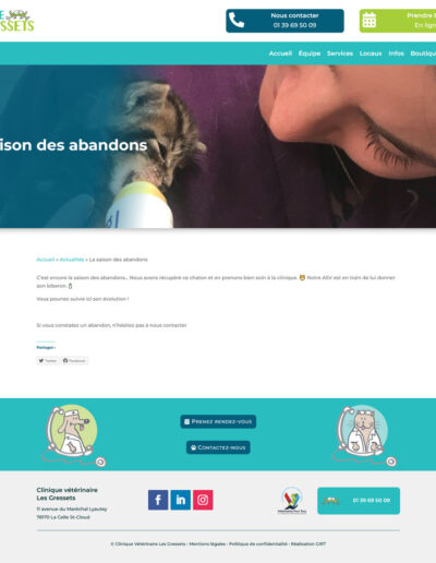 Clinique vétérinaire Les Gressets - post