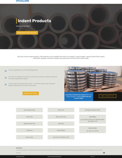 Great Plains Stainless - Indent Products