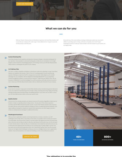 Great Plains Stainless - Services