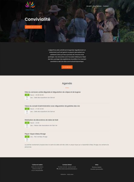 Culture et Loisirs : calendrier des événements