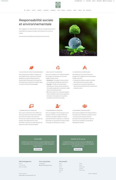 M&S Aménagement - responsabilité sociale et environnementale