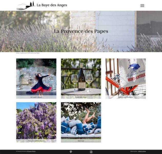 La Baye des Anges - la Provence des Papes
