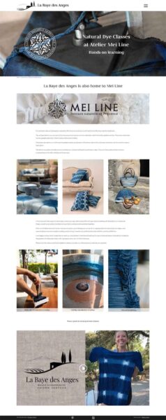 La Baye des Anges - natural dye classes